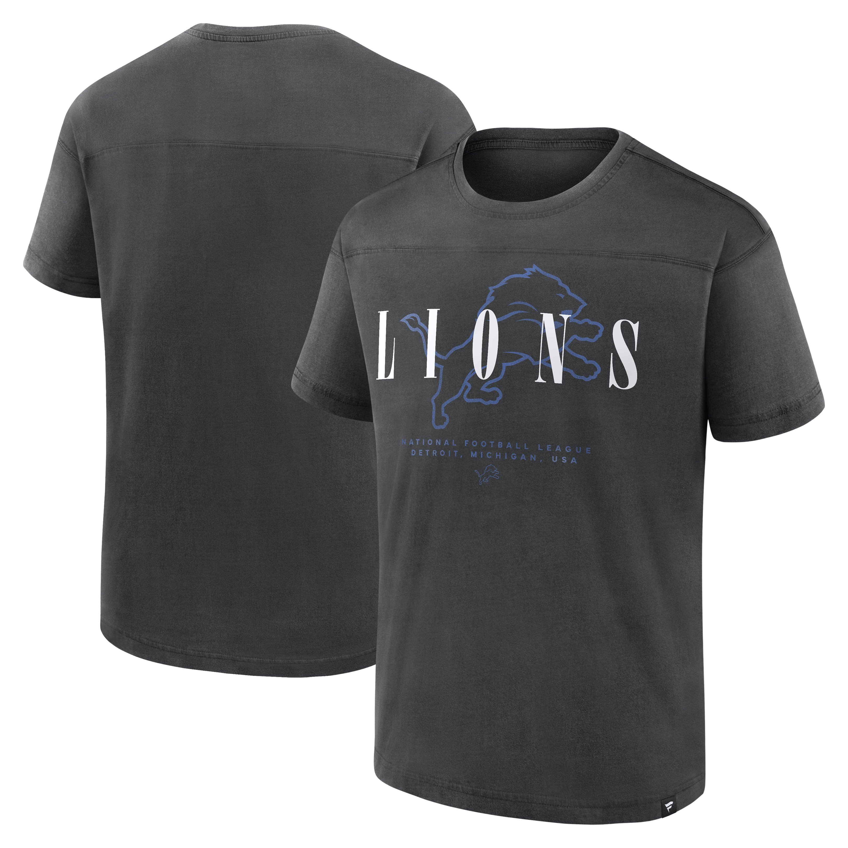 Men's Fanatics Black Detroit Lions Endzone Dance Relaxed Fashion Top