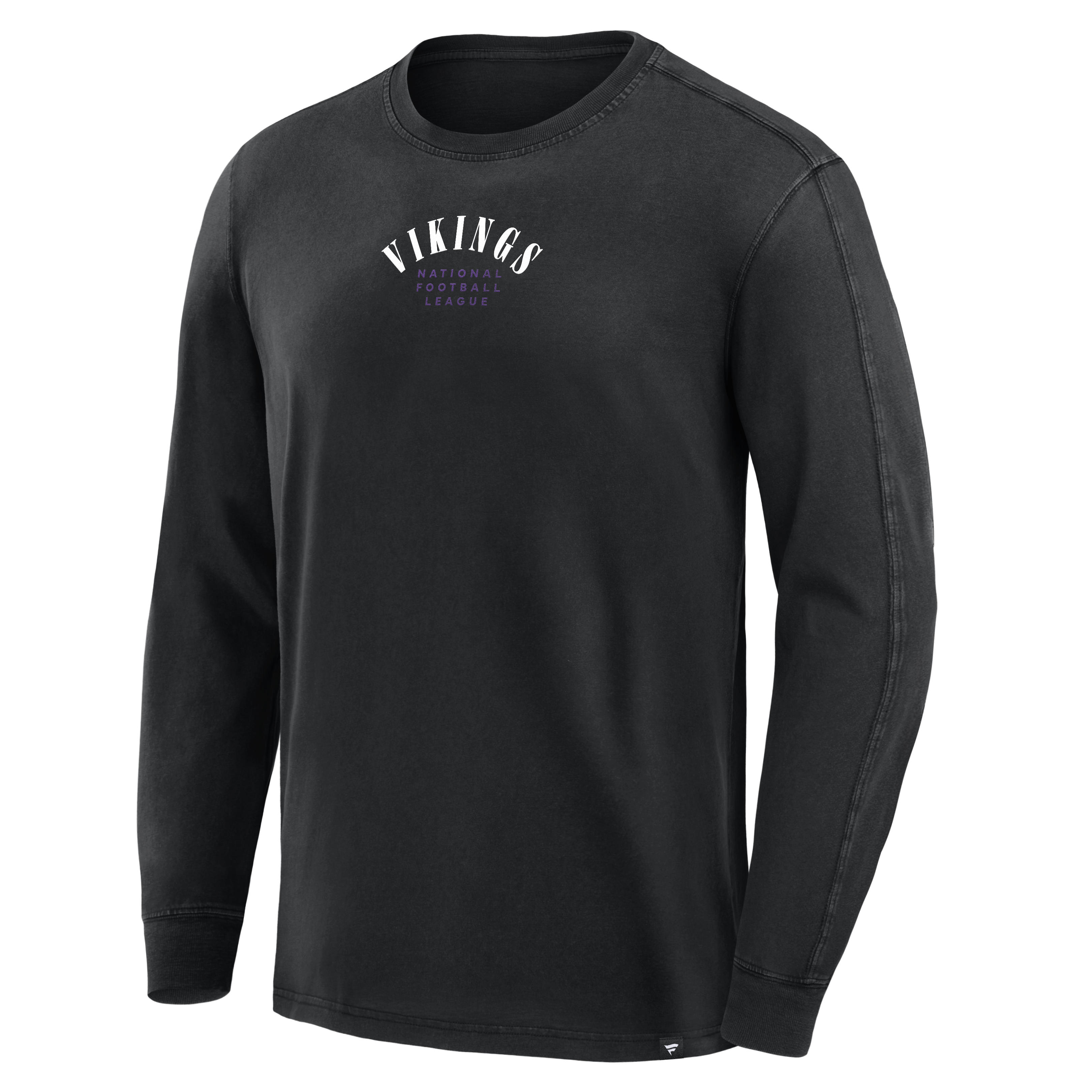 Men's Fanatics Black Minnesota Vikings Relaxed Fullback Drive Long Sleeve Fashion Top