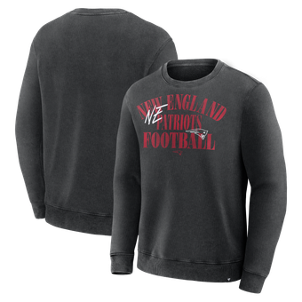 Men's Fanatics Black New England Patriots Halftime Lead Relaxed Heavyweight French Terry Sweatshirt