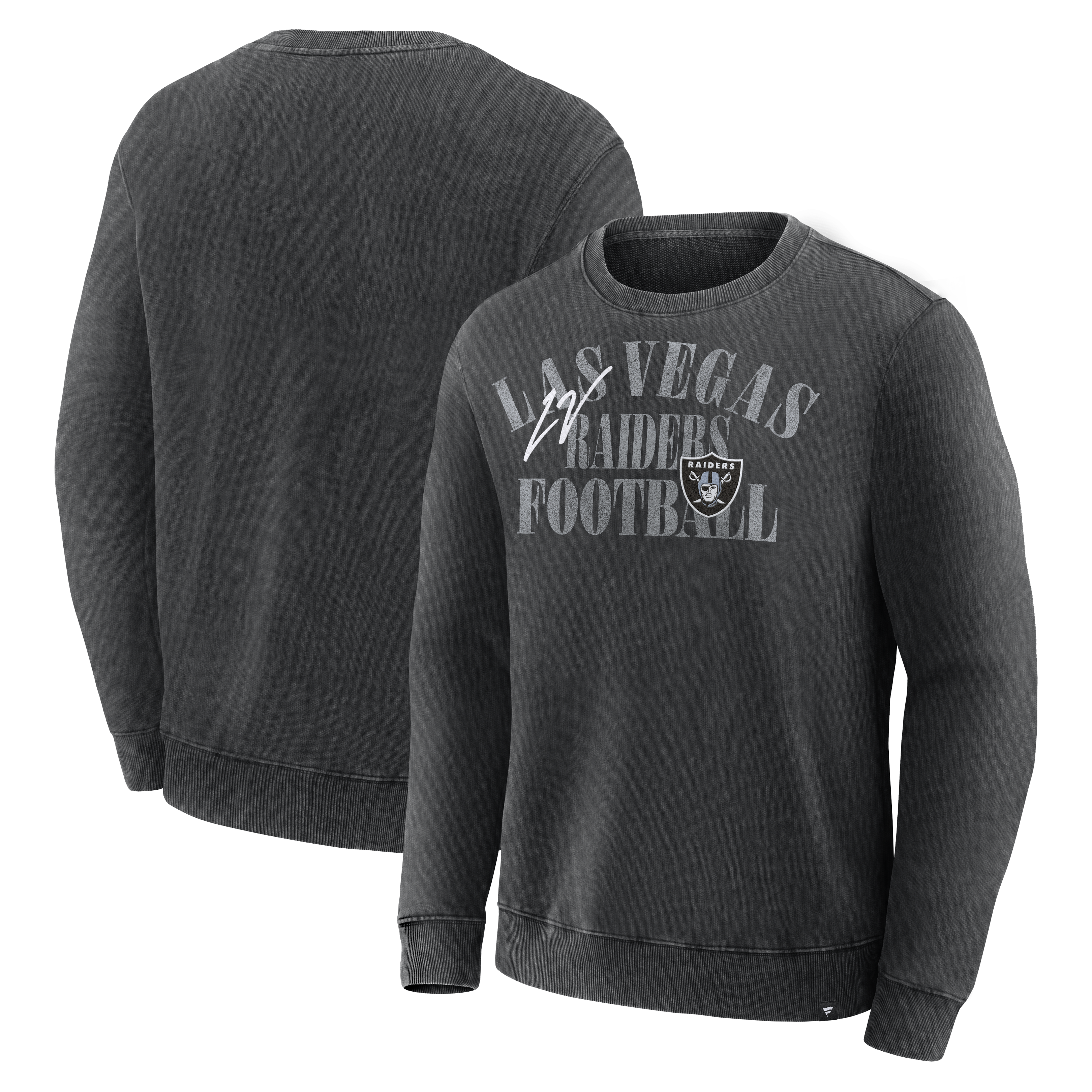 Men's Fanatics Black Las Vegas Raiders Halftime Lead Relaxed Heavyweight French Terry Sweatshirt