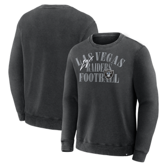 Men's Fanatics Black Las Vegas Raiders Halftime Lead Relaxed Heavyweight French Terry Sweatshirt