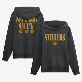 Men's Fanatics Black Pittsburgh Steelers Relaxed Intense Rivalry French Terry Hoodie