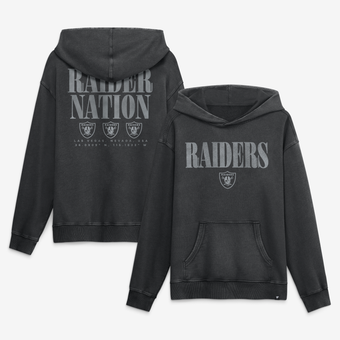 Men's Fanatics Black Las Vegas Raiders Relaxed Intense Rivalry French Terry Hoodie
