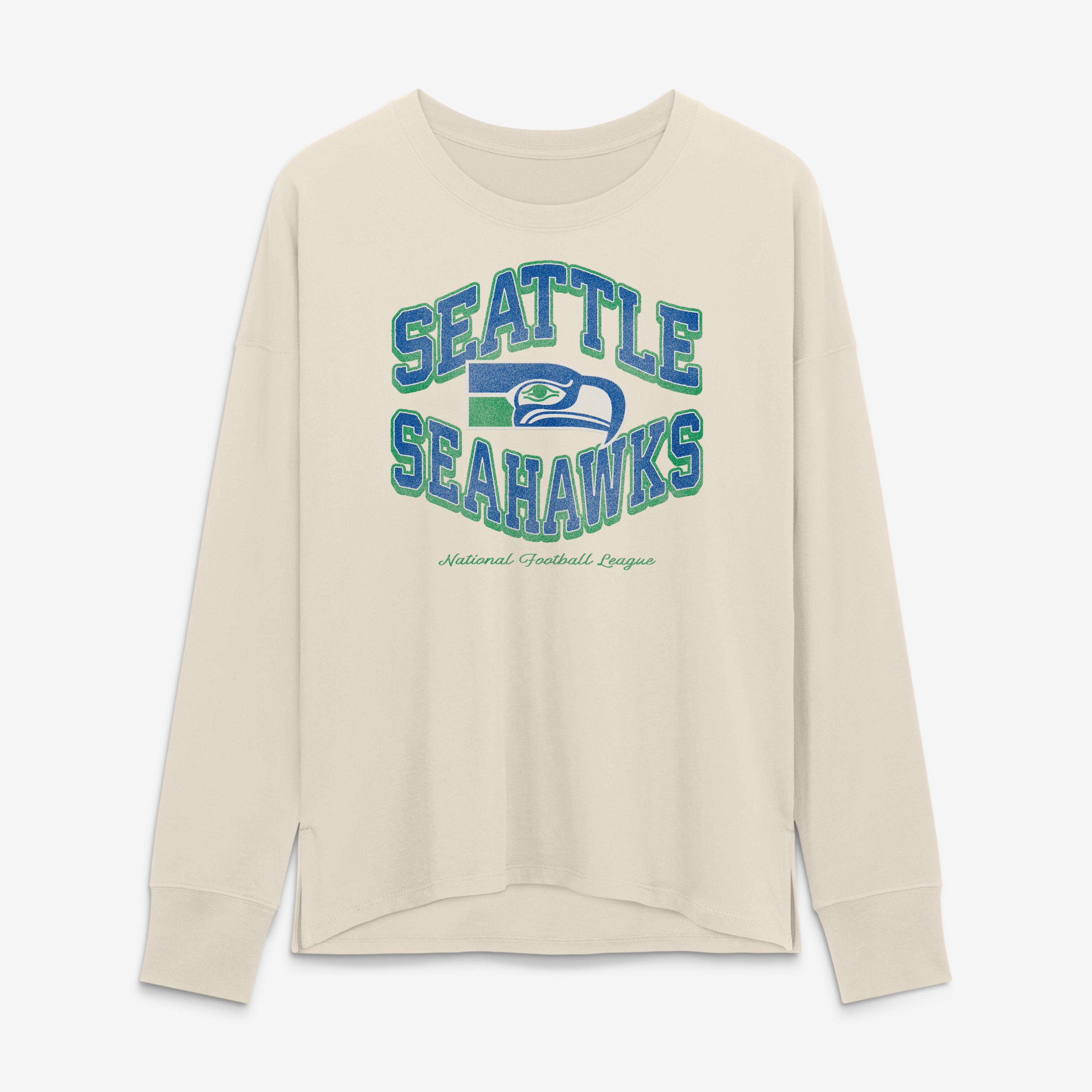 Women’s Fanatics Cream Seattle Seahawks Heritage Legacy Long Sleeve T-Shirt