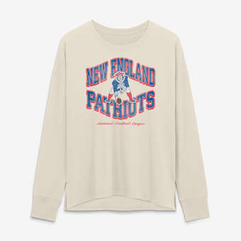 Women's Fanatics Cream New England Patriots Heritage Legacy Long Sleeve T-Shirt