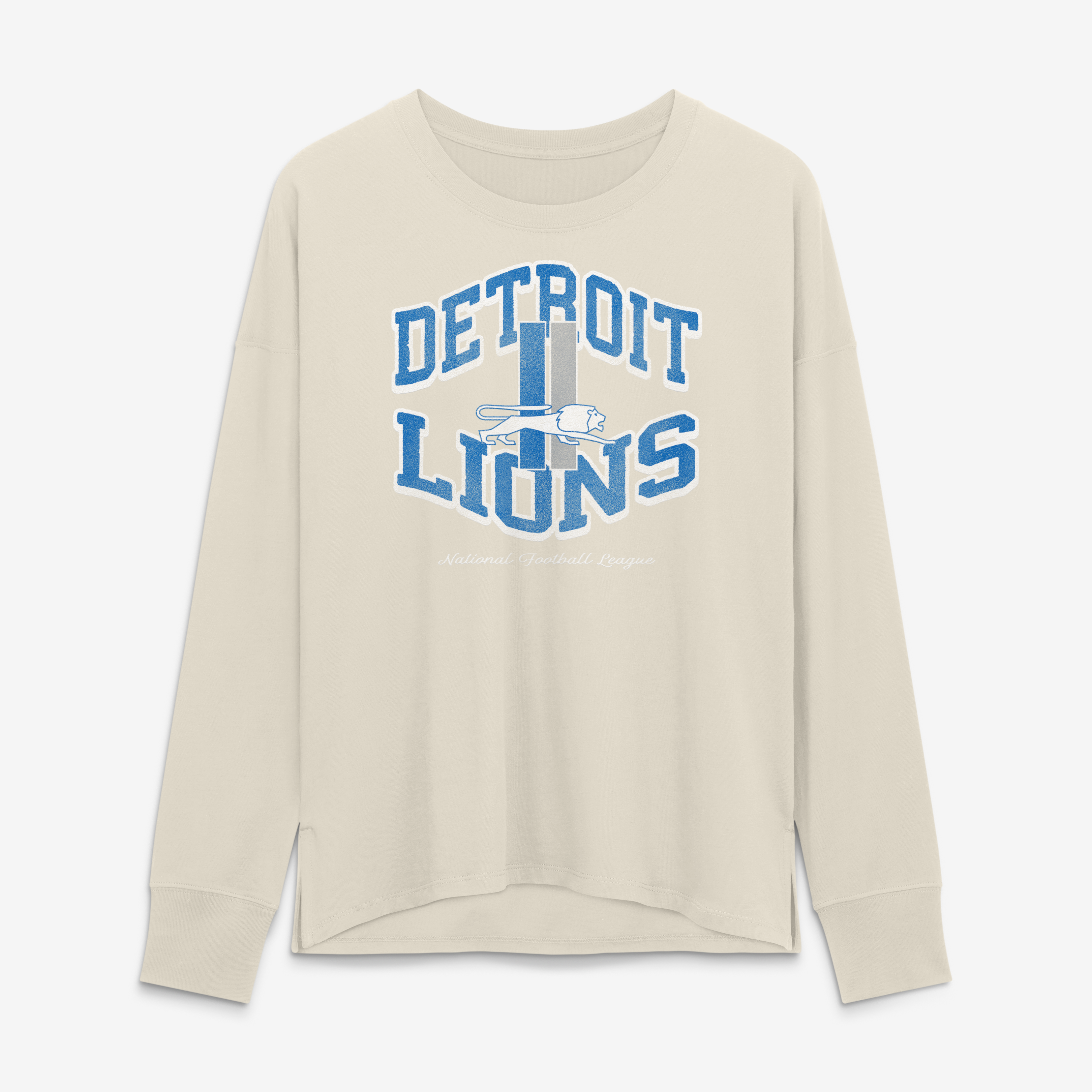 Women's Fanatics Cream Detroit Lions Heritage Legacy Long Sleeve T-Shirt