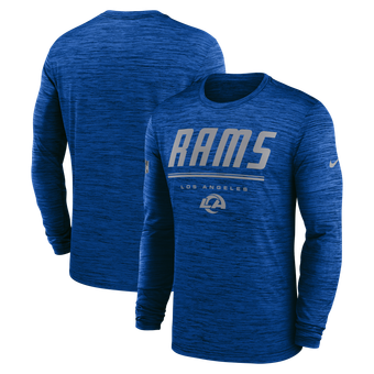 Men's Nike Royal Los Angeles Rams Sideline Offensive Transition Velocity Dri-FIT Long Sleeve T-Shirt