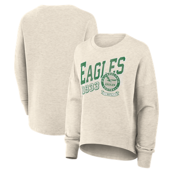 Women's Fanatics Cream Philadelphia Eagles Oversized Heritage Sweatshirt