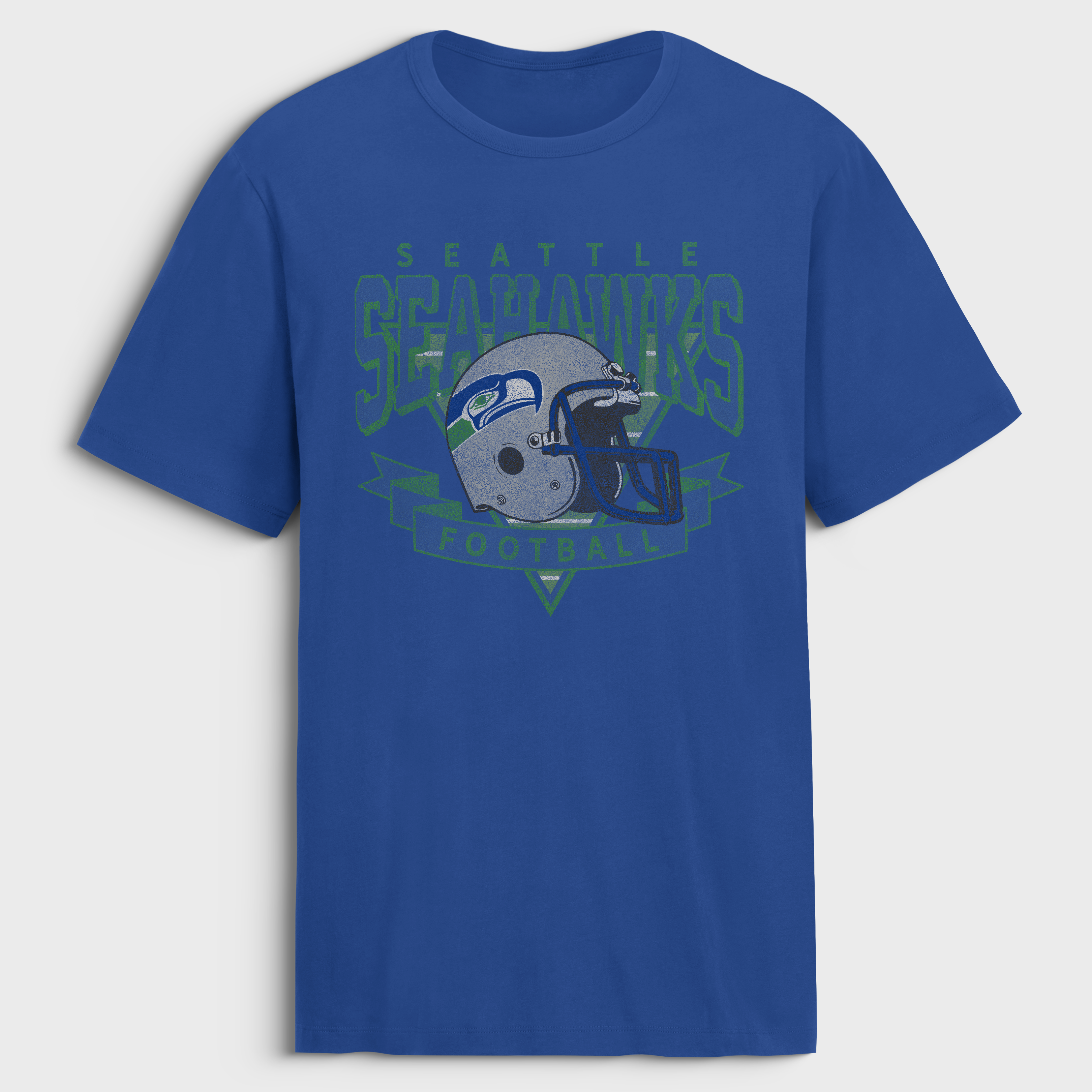 Fanatics Men's Royal Seattle Seahawks Old Fashion Rushing Legacy Cotton T-Shirt - Royal