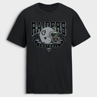 Men's Fanatics Black Las Vegas Raiders Old Fashion Rushing Legacy Cotton T-Shirt