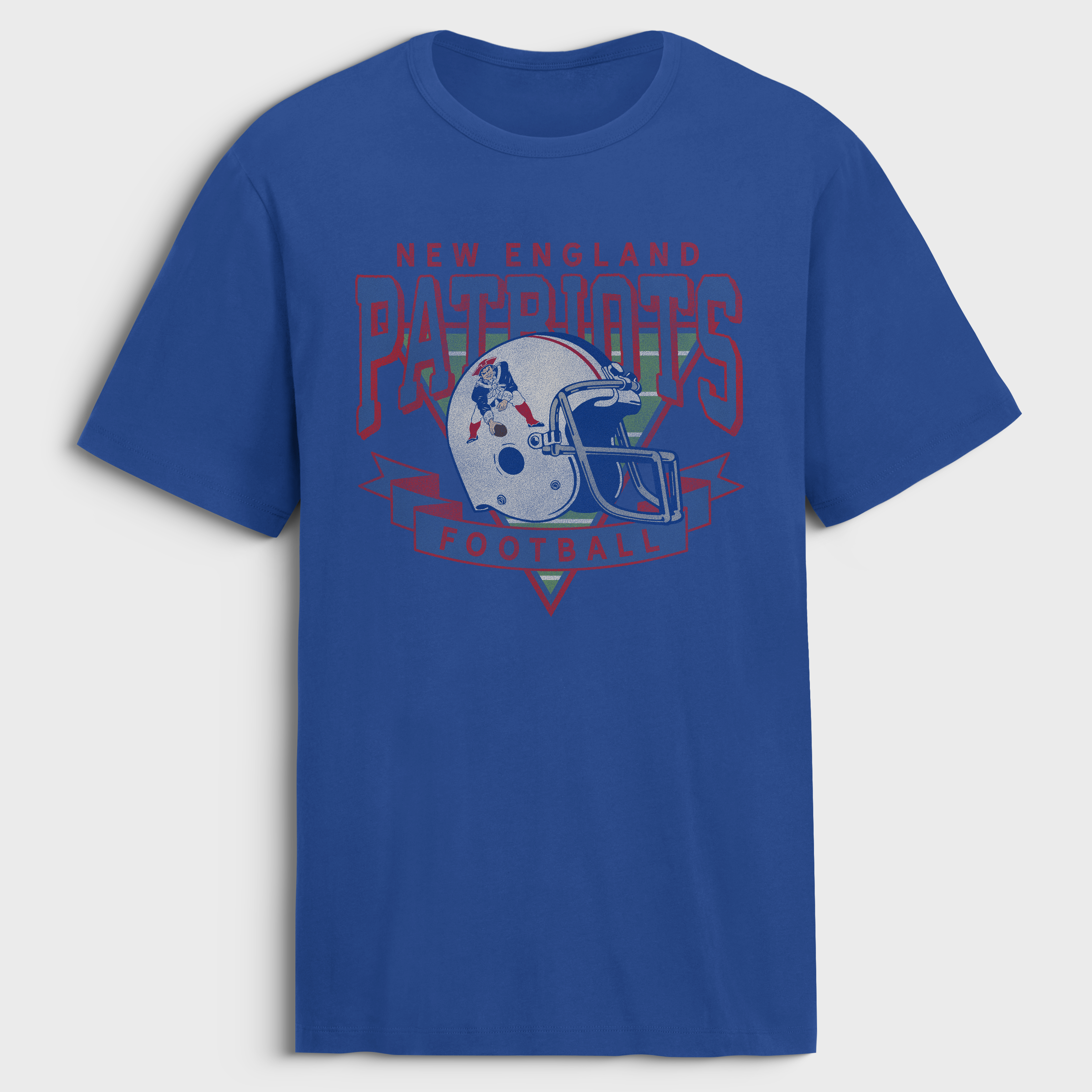 Fanatics Men's Royal New England Patriots Old Fashion Rushing Legacy Cotton T-Shirt - Royal
