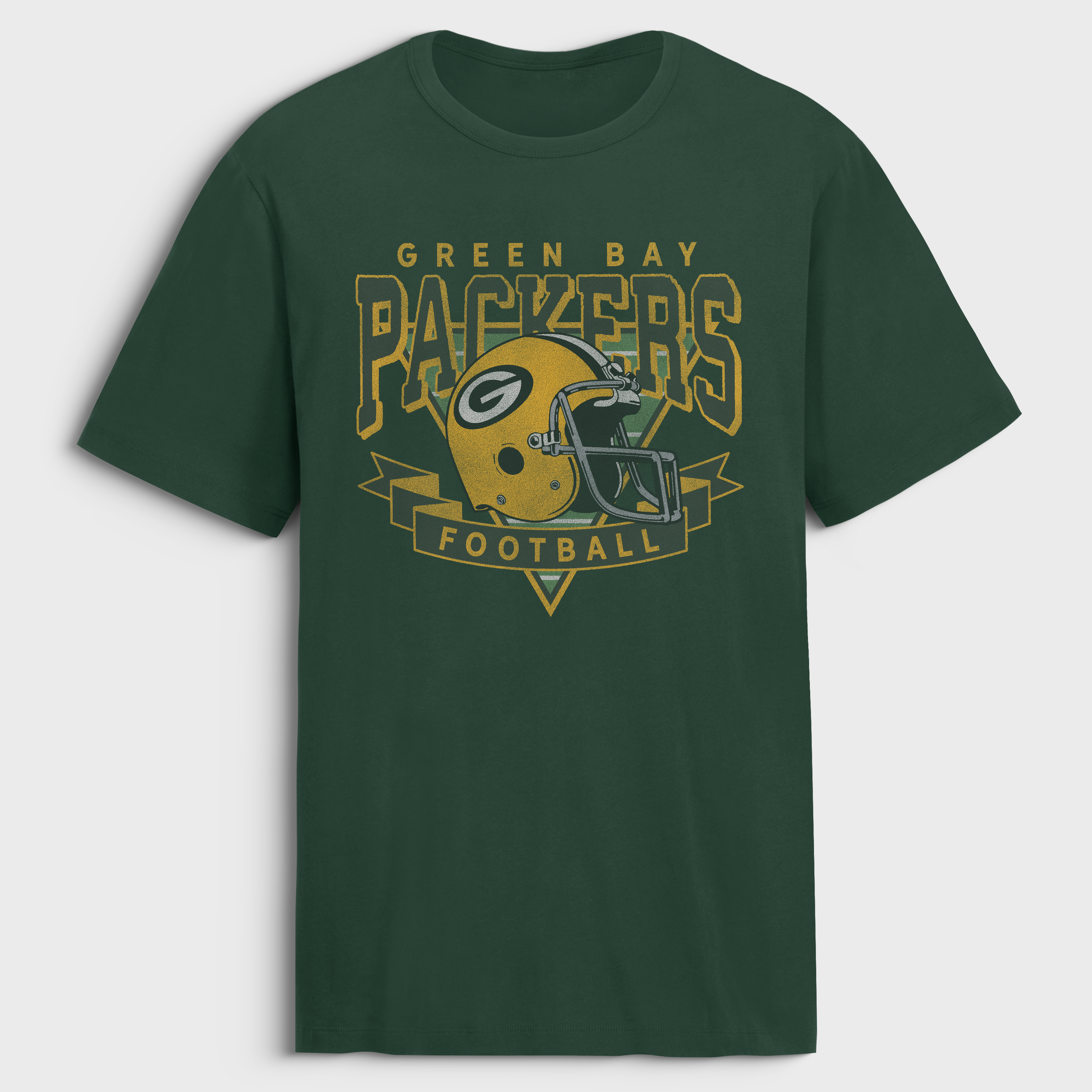 Men's Fanatics Green Green Bay Packers Old Fashion Rushing Legacy Cotton T-Shirt
