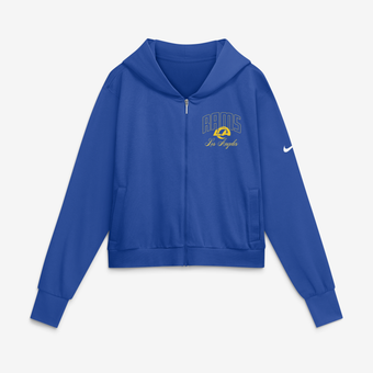 Women's Nike Royal Los Angeles Rams Primetime Full-Zip Hoodie