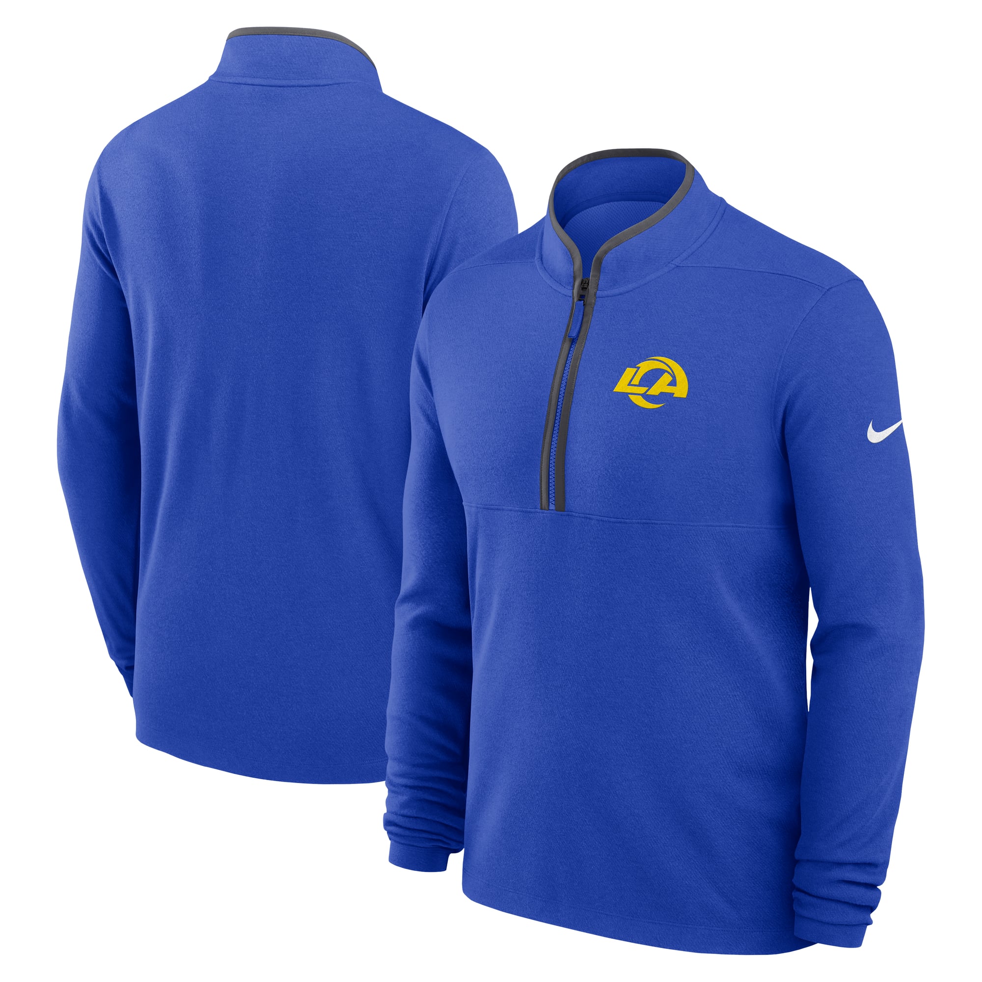 Men's Nike Royal Los Angeles Rams Primetime Victory Dri-FIT Half-Zip Pullover