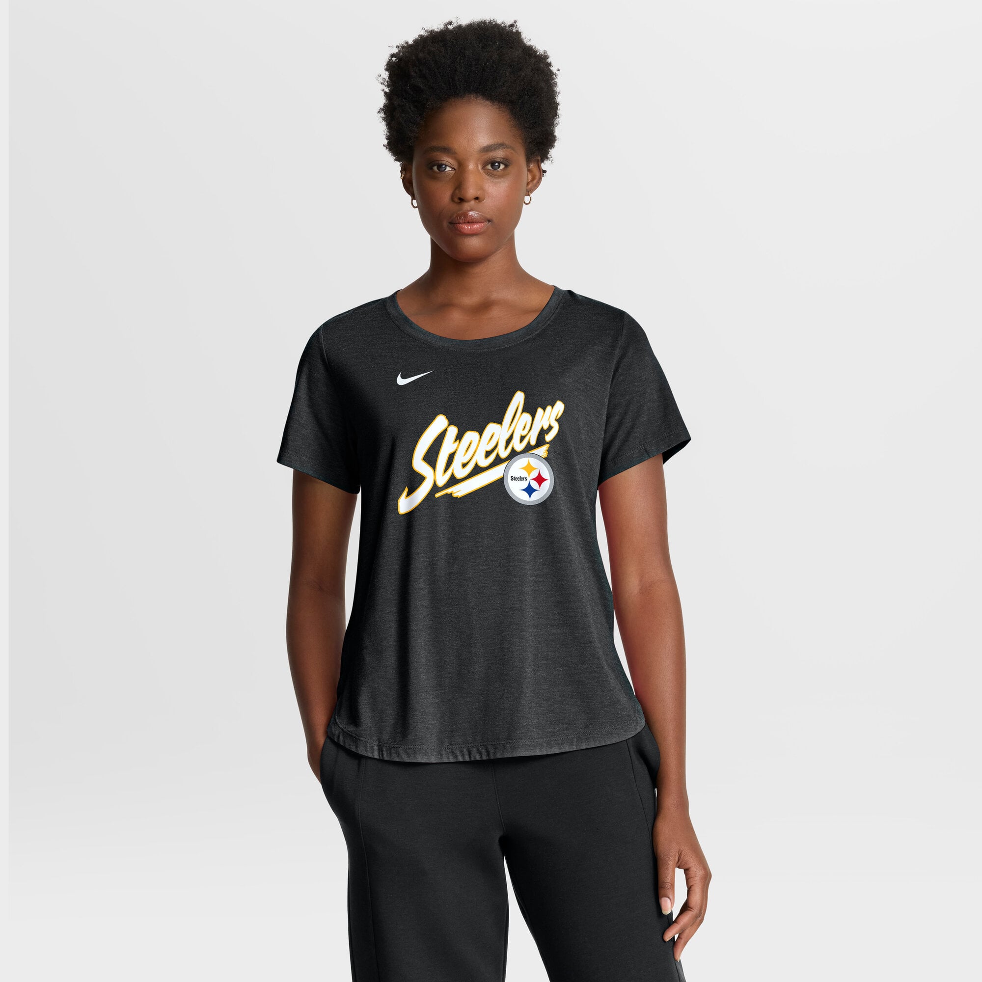 Women’s Nike Black Pittsburgh Steelers Primetime Tri-Blend T-Shirt Women’s Nike Black Pittsburgh Steelers Primetime Tri-Blend T-Shirt