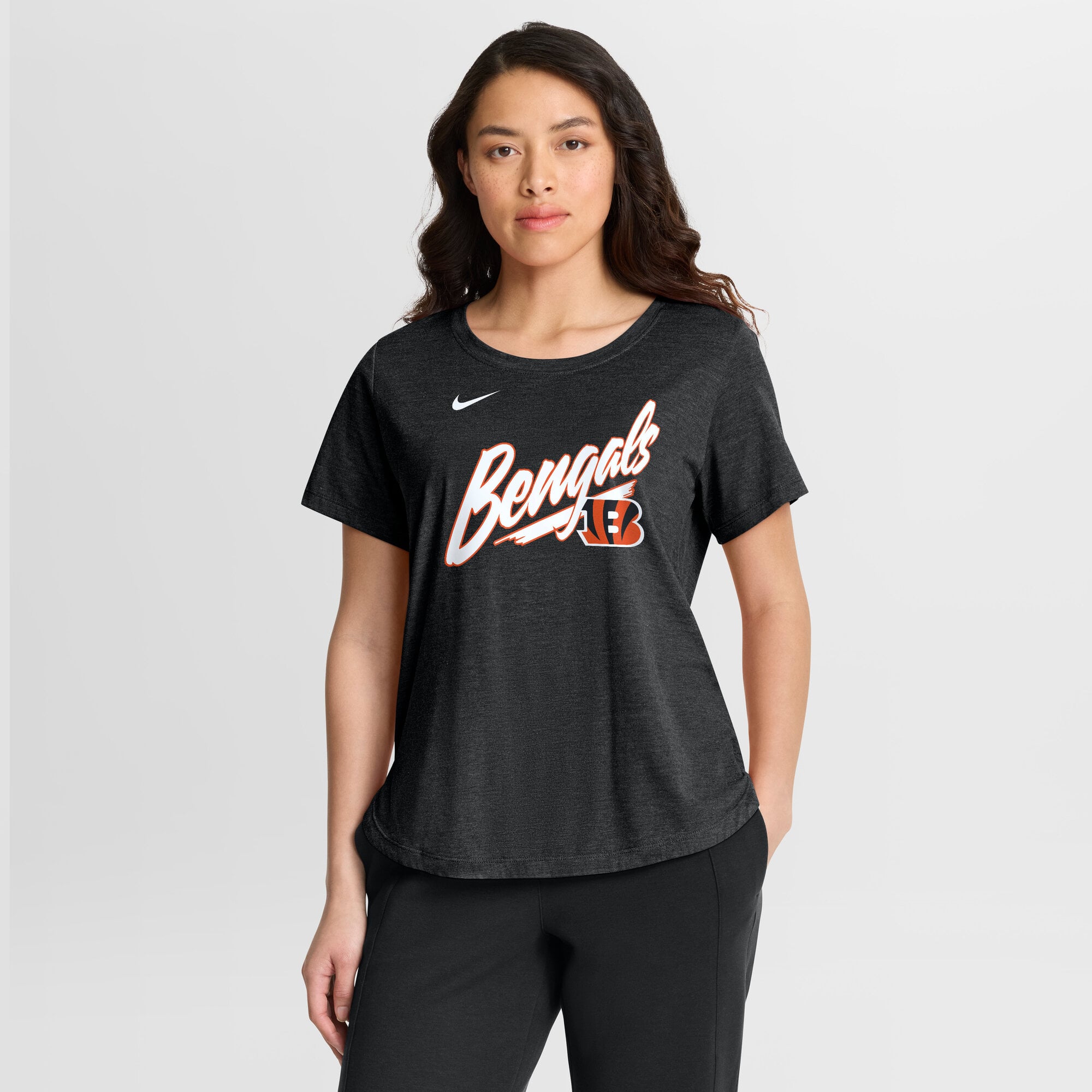 Women’s Nike Black Cincinnati Bengals Primetime Tri-Blend T-Shirt Women’s Nike Black Cincinnati Bengals Primetime Tri-Blend T-Shirt