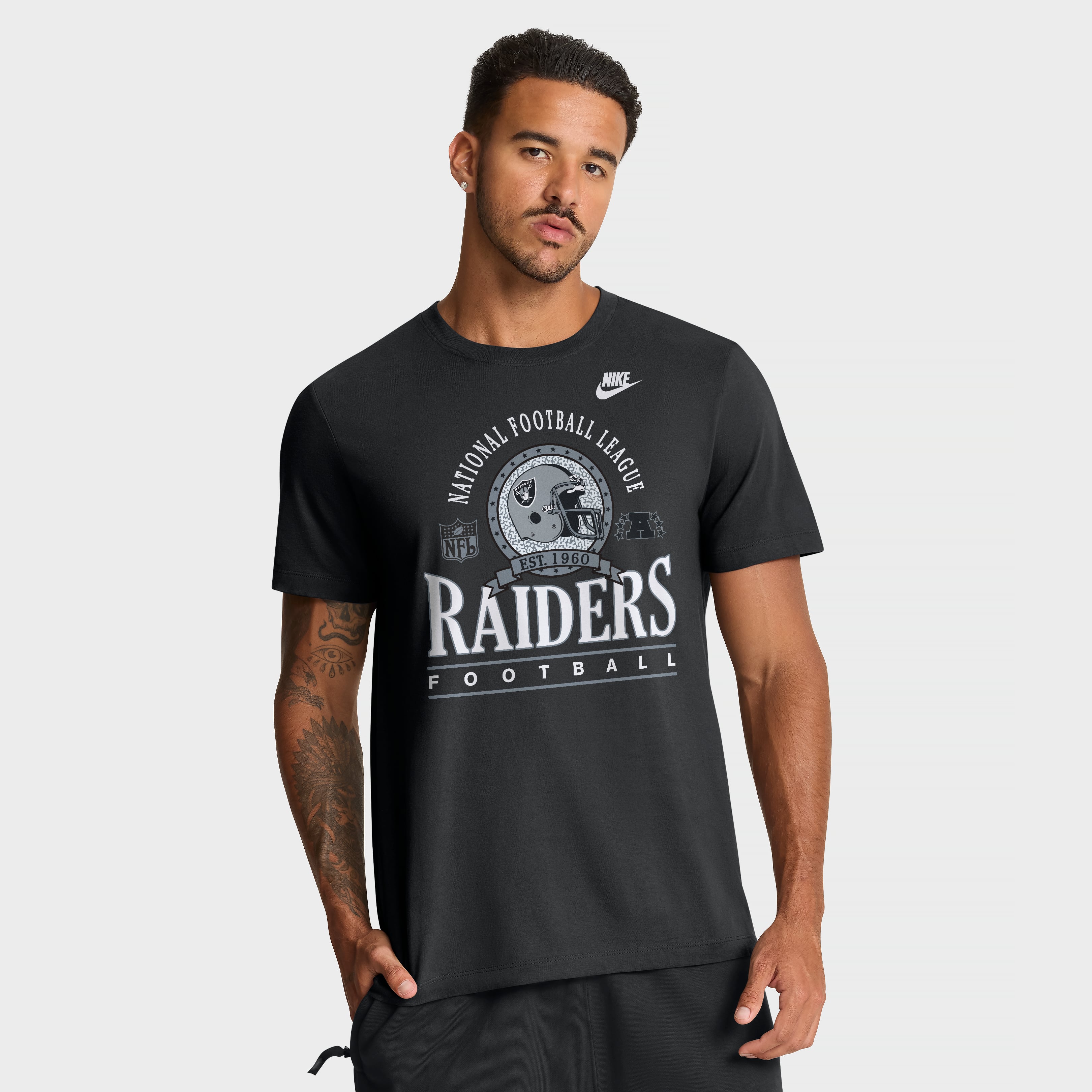 Men's Nike Black Las Vegas Raiders Rewind Essential T-Shirt