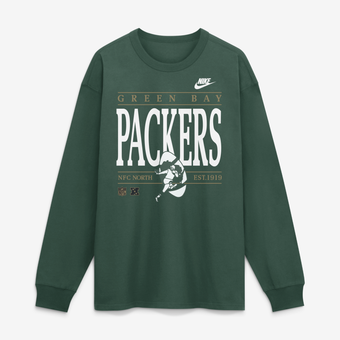 Men's Nike Green Green Bay Packers Red Zone Long Sleeve Max90 T-Shirt