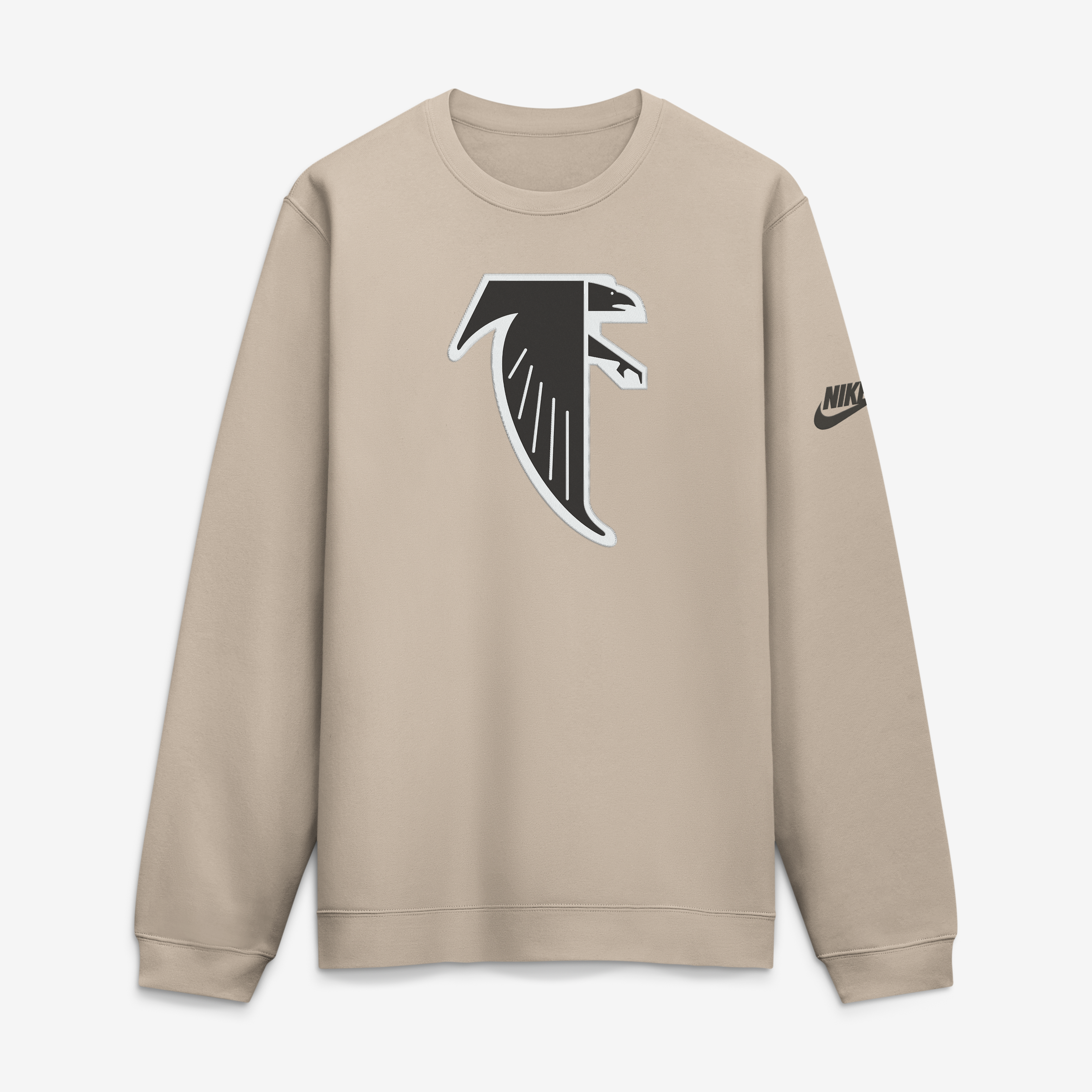 Men's Nike Sand Atlanta Falcons I-Formation Rewind Club Crew Sweatshirt