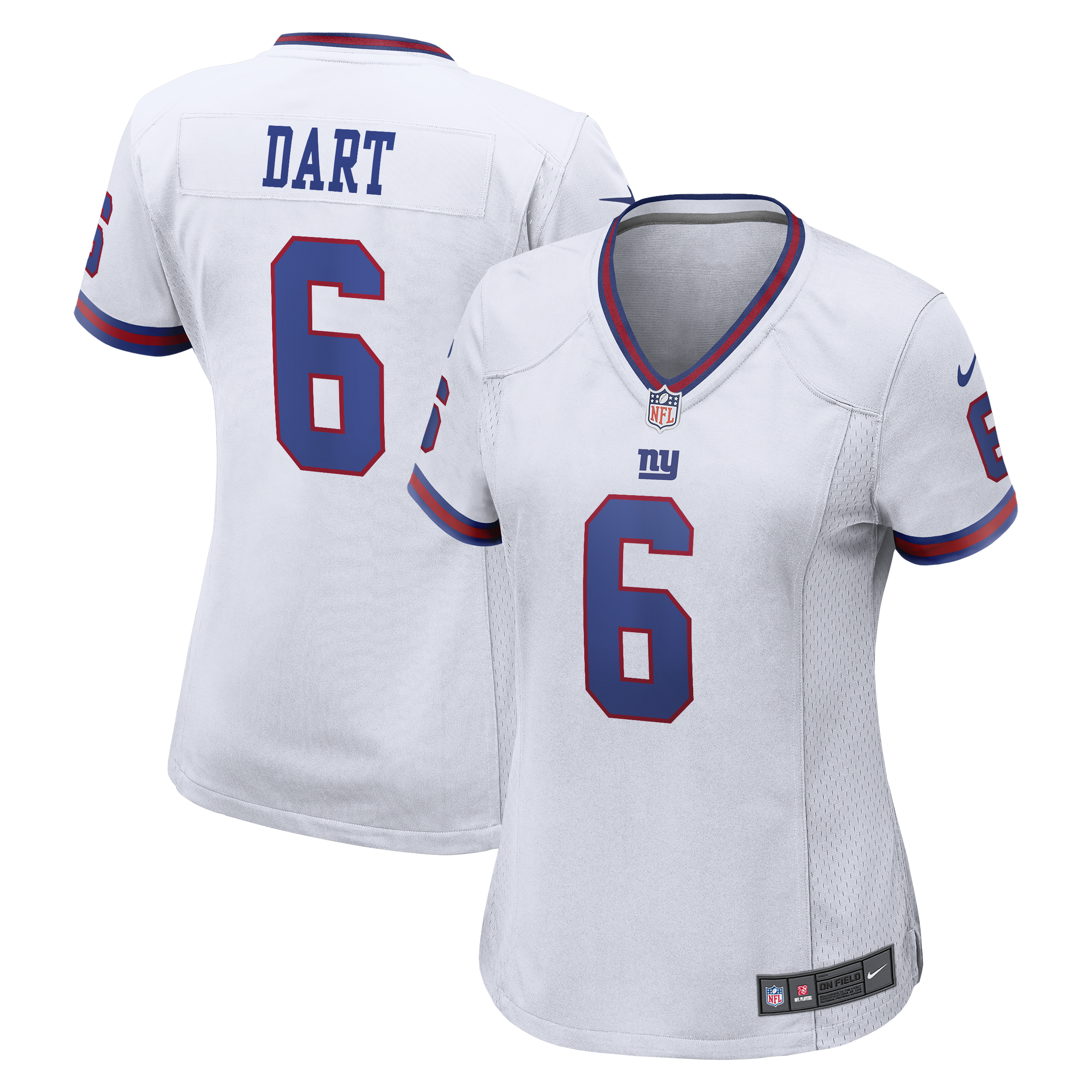 Women's Nike Jaxson Dart White New York Giants Alternate Vintage White Game Jersey