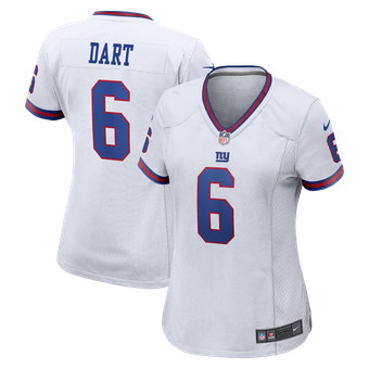 Women's Nike Jaxson Dart  White New York Giants Alternate Vintage White Game Jersey