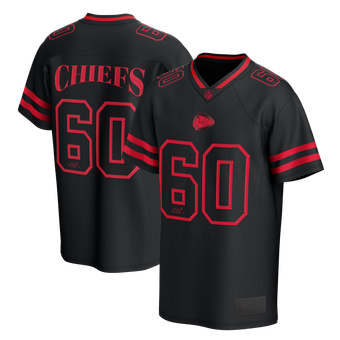Men's Fanatics Black Kansas City Chiefs After Hours Fashion Mesh Jersey Top