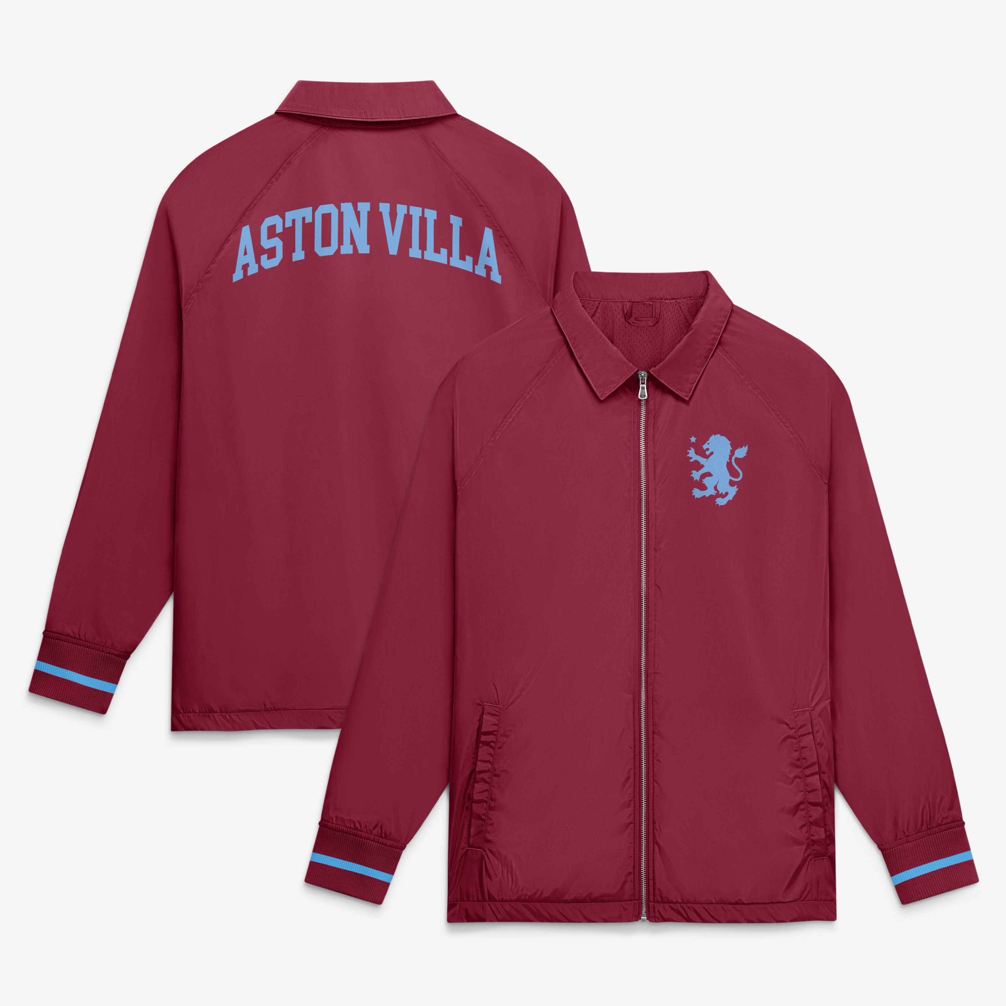 Men's Fanatics Maroon Aston Villa Classics Coach Full-Zip Jacket