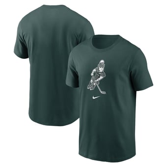 Men's Nike Green Michigan State Spartans Hockey Sparty Sport T-Shirt