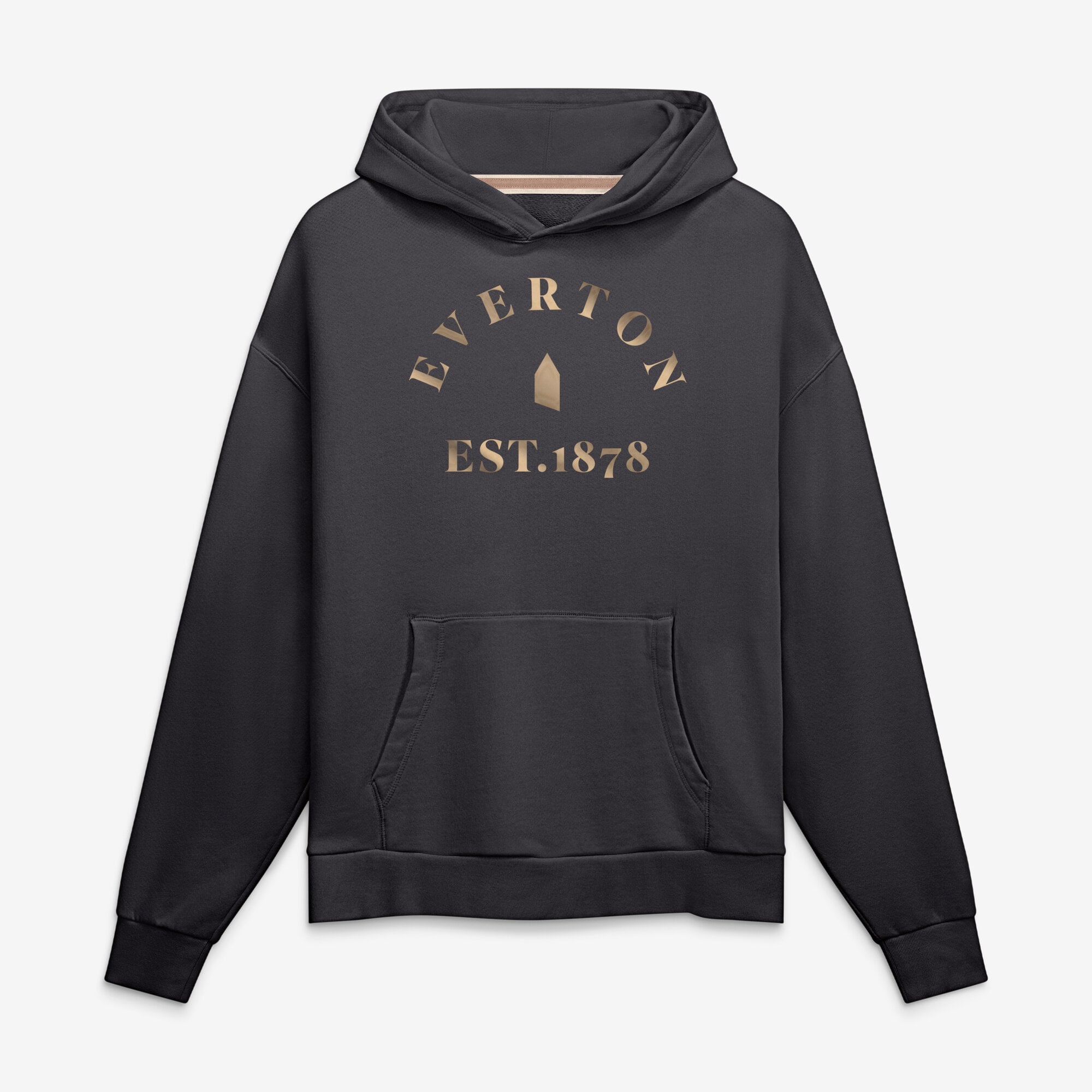 Men's Fanatics Charcoal Everton Oversized French Terry Muted Arch Hoodie