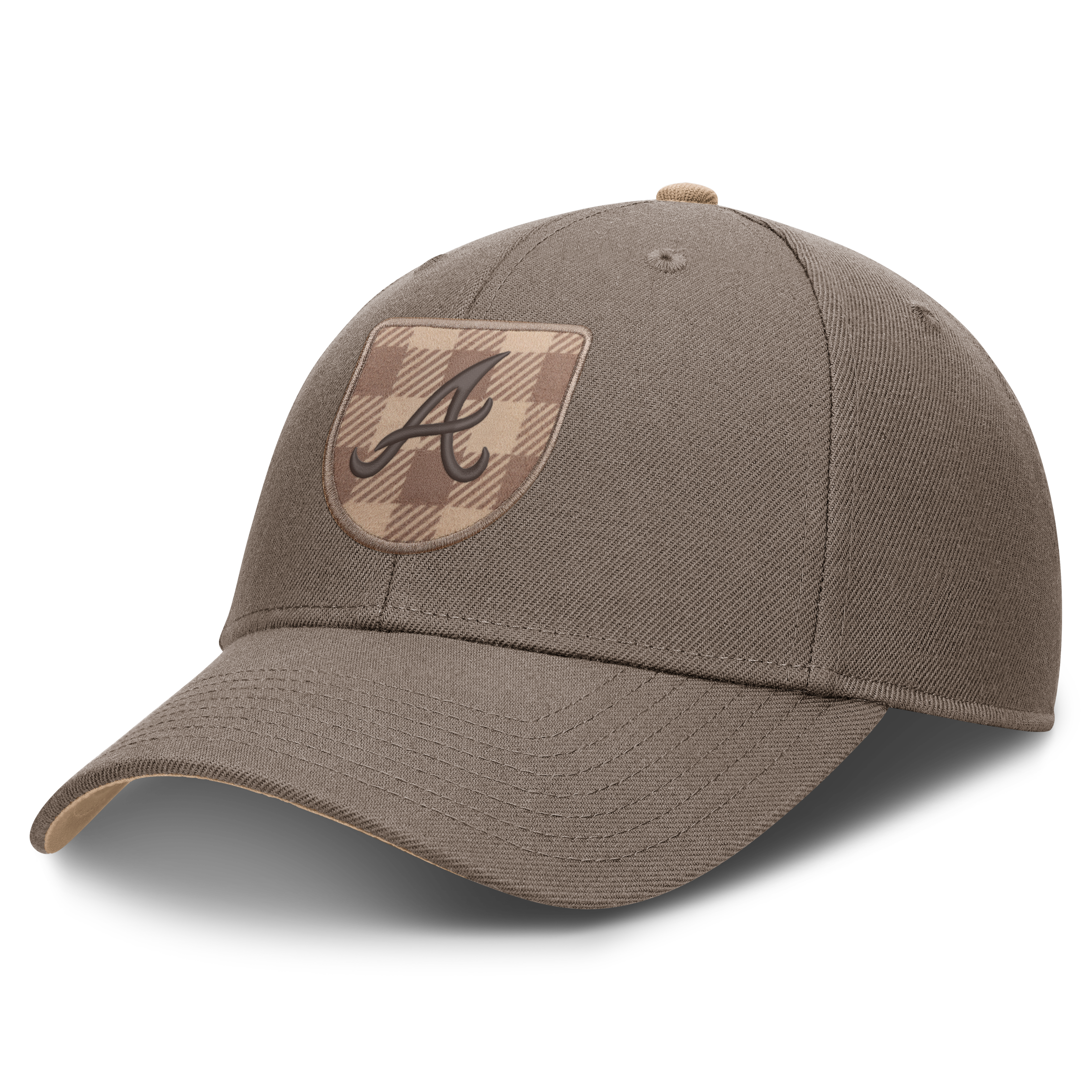 Men's Nike  Brown Atlanta Braves Statement Rise Adjustable Hat