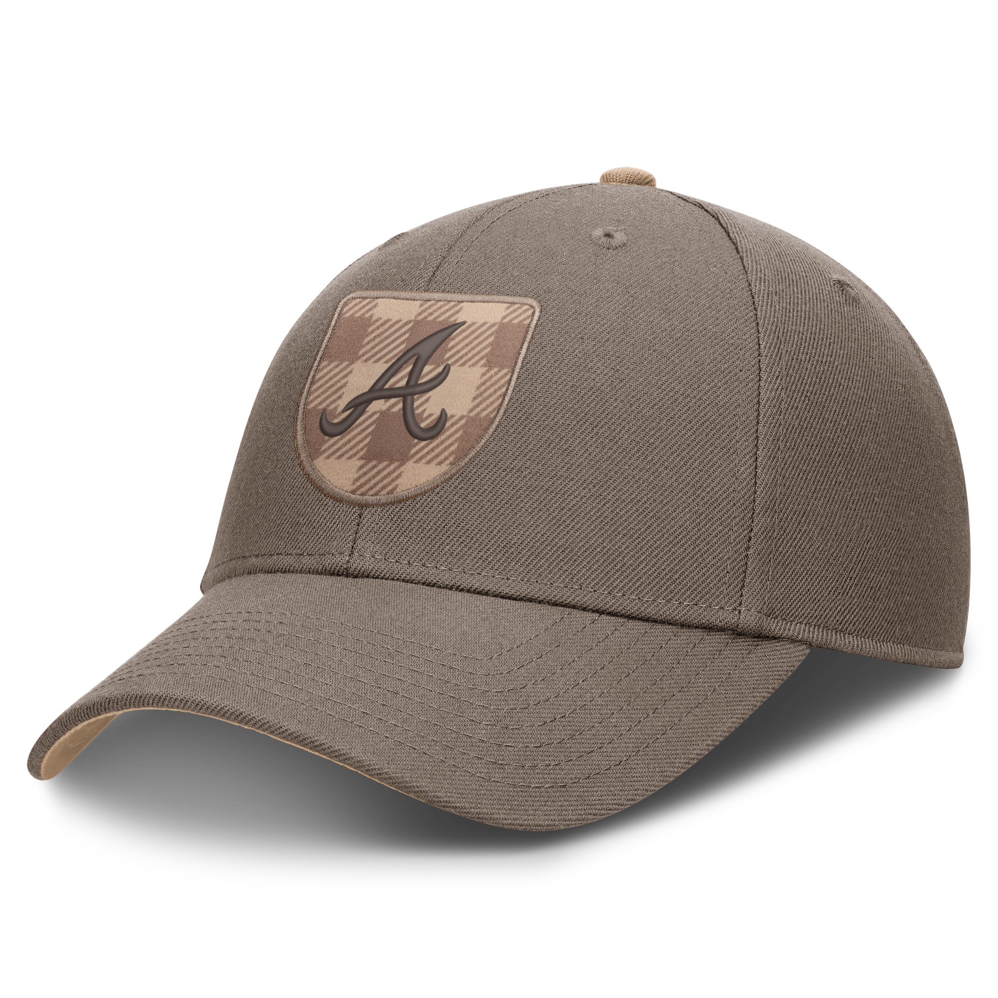 Men's Nike  Brown Atlanta Braves Statement Rise Adjustable Hat