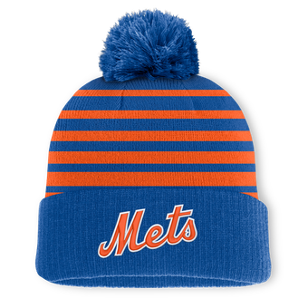 Men's Fanatics Royal New York Mets Gradual Knit Hat with Pom