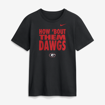 Men's Nike Black Georgia Bulldogs 2026 Sideline Dri-FIT Slogan T-Shirt