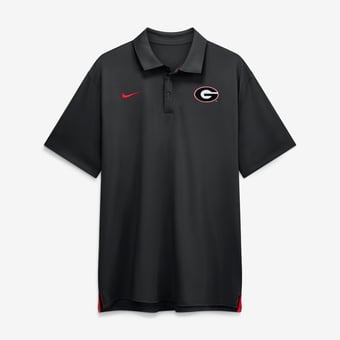 Men's Nike Black Georgia Bulldogs 2026 Sideline Tour Dri-FIT Polo