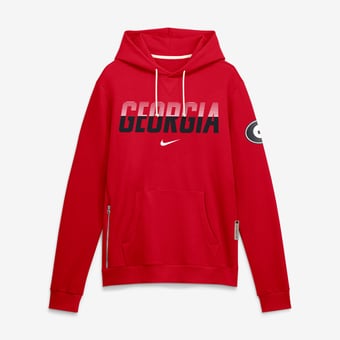 Men's Nike Red Georgia Bulldogs 2026 Sideline Standard Issue Dri-FIT Hoodie