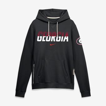 Men's Nike Black Georgia Bulldogs 2026 Sideline Standard Issue Dri-FIT Hoodie