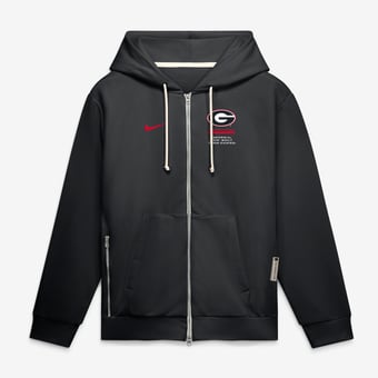 Men's Nike  Black Georgia Bulldogs 2026 Sideline Standard Issue Dri-FIT Full-Zip Hoodie