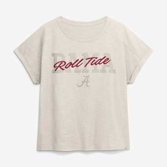 Women's Fanatics Natural Alabama Crimson Tide Hometown Premium Oversized Boxy T-Shirt