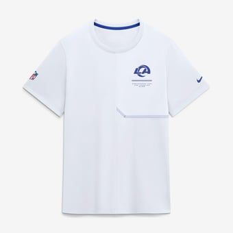 Men's Nike  White Los Angeles Rams Sideline UV Dri-FIT Coaches Shirt
