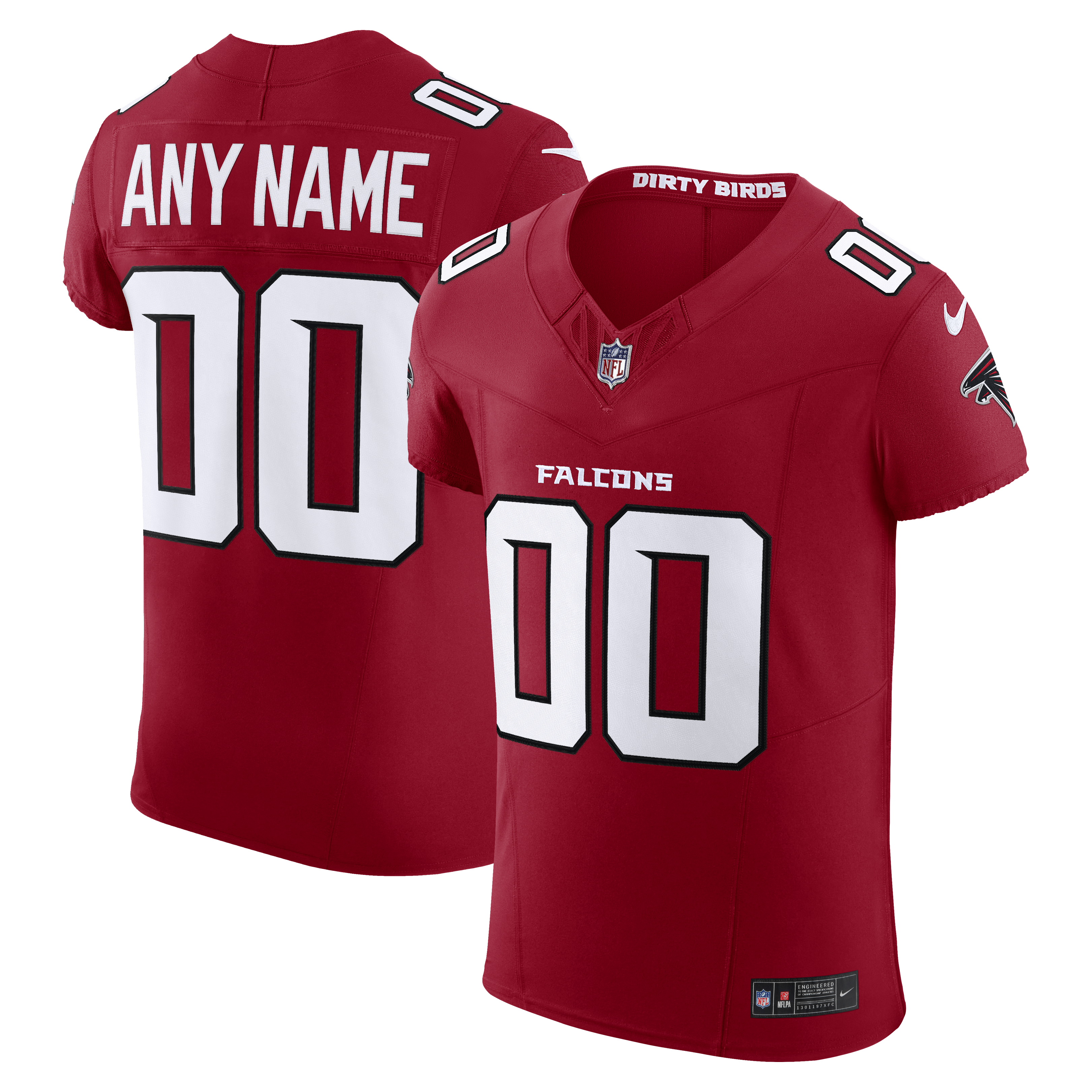 Men's Nike Red Atlanta Falcons Vapor F.U.S.E. Elite Custom Jersey
