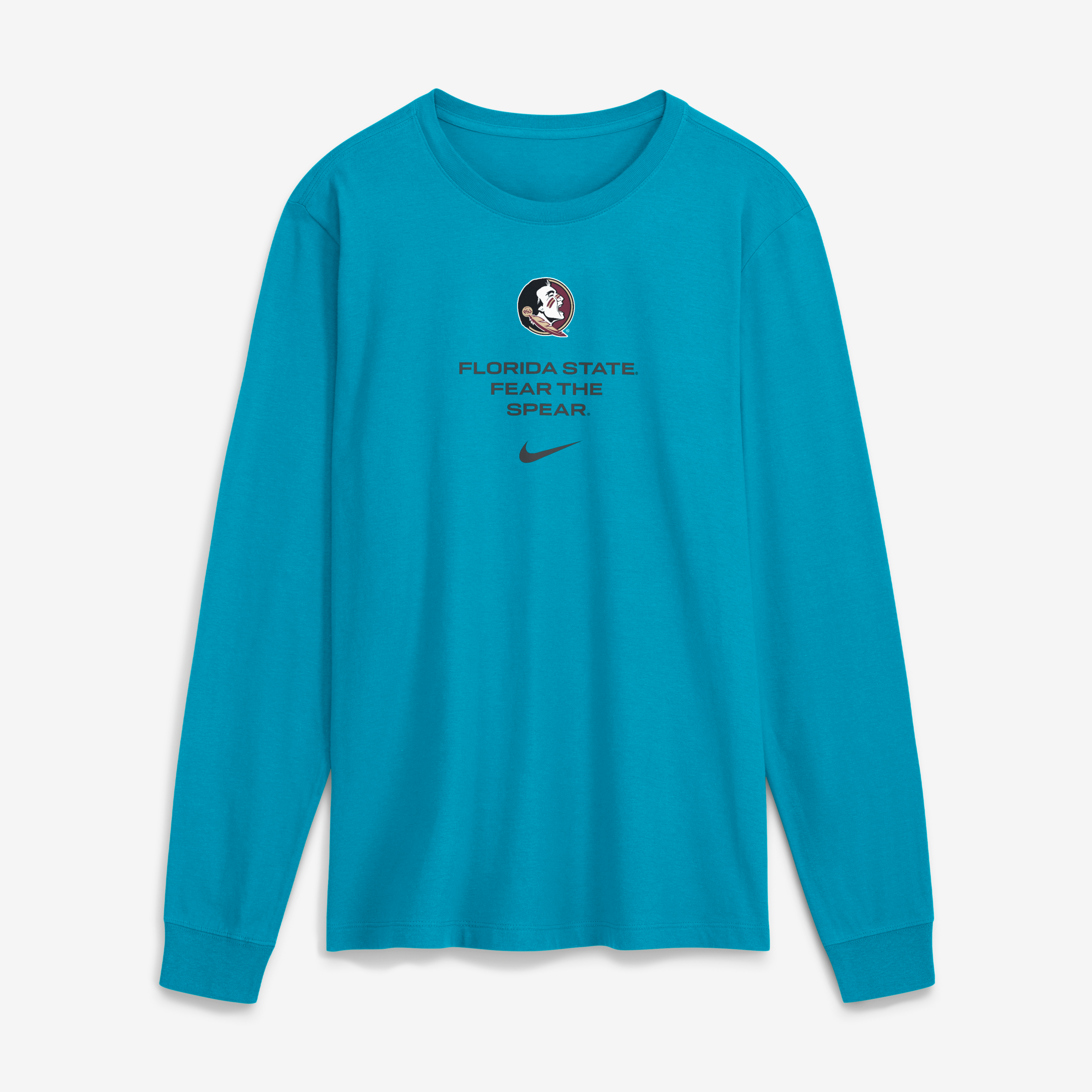 Men's Nike Turquoise Florida State Seminoles 2026 Sideline Dri-FIT Long Sleeve T-Shirt