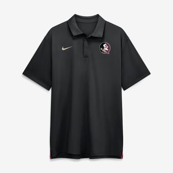 Men's Nike Black Florida State Seminoles 2026 Sideline Tour Dri-FIT Polo