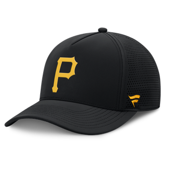 Men's Fanatics Black Pittsburgh Pirates Perforated Adjustable Hat