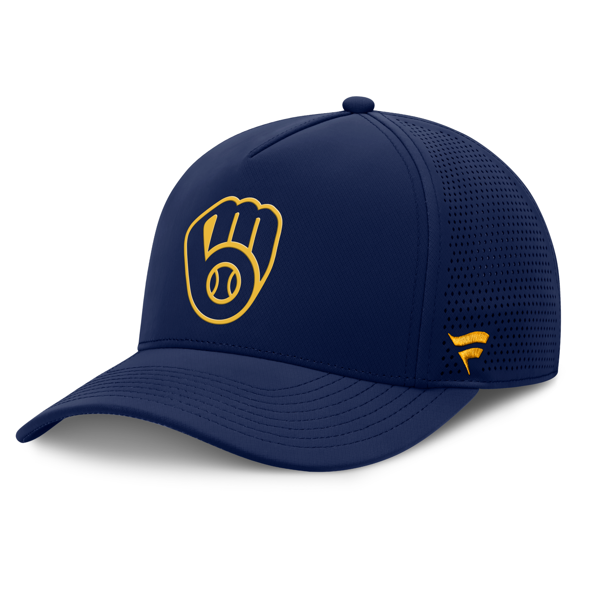 Men's Fanatics Navy Milwaukee Brewers Perforated Adjustable Hat