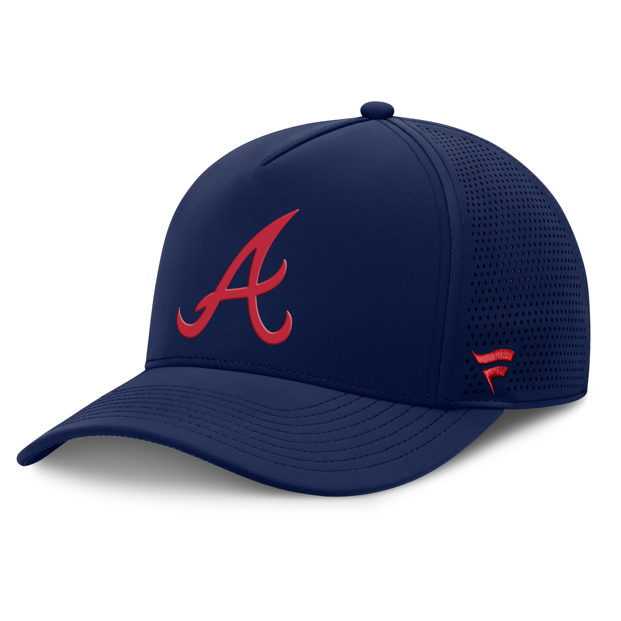 Men's Fanatics Navy Atlanta Braves Perforated Adjustable Hat