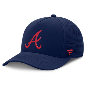 Men's Fanatics Navy Atlanta Braves Perforated Adjustable Hat