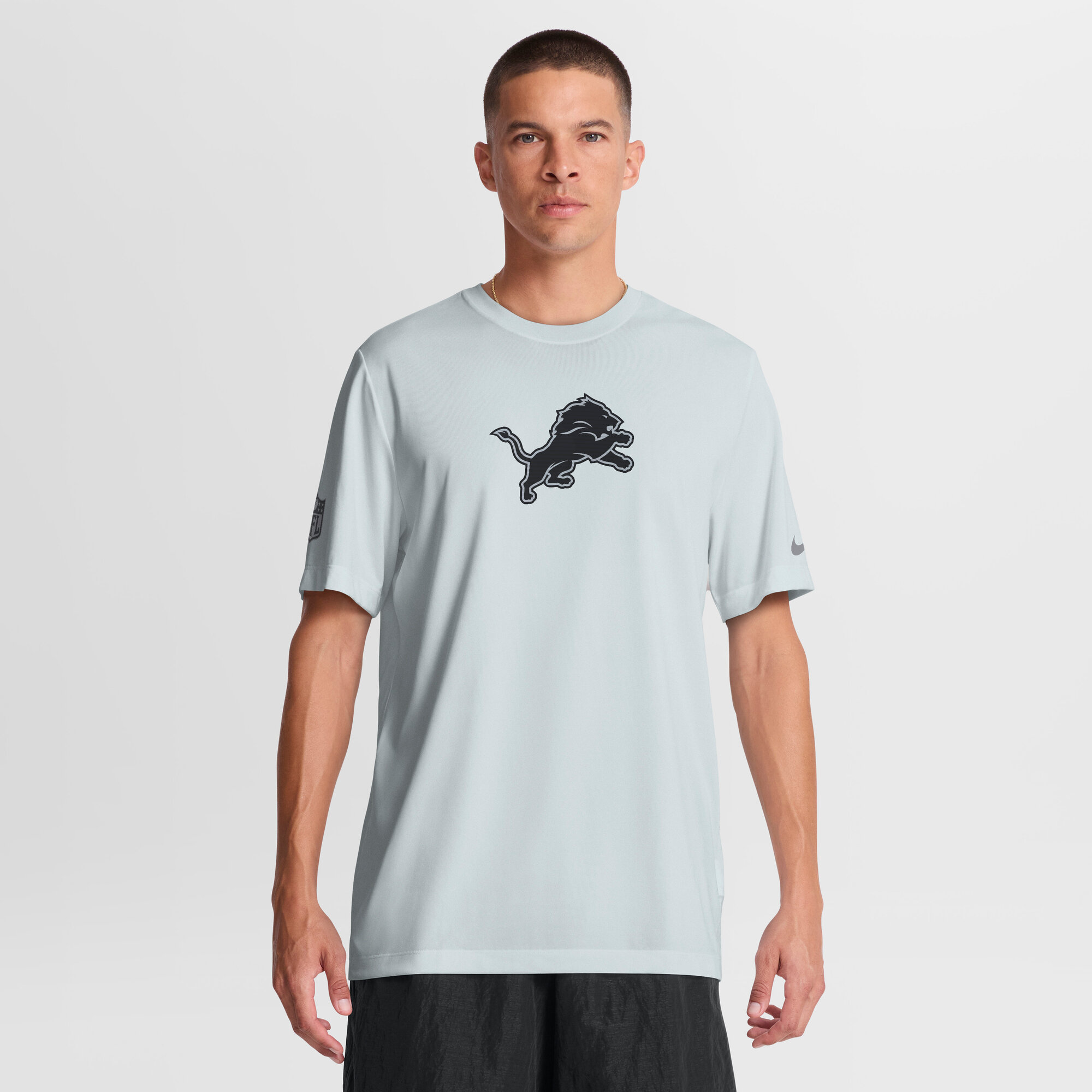 Men's Nike Silver Detroit Lions Sideline Lead The Charge Legend Dri-FIT T-Shirt