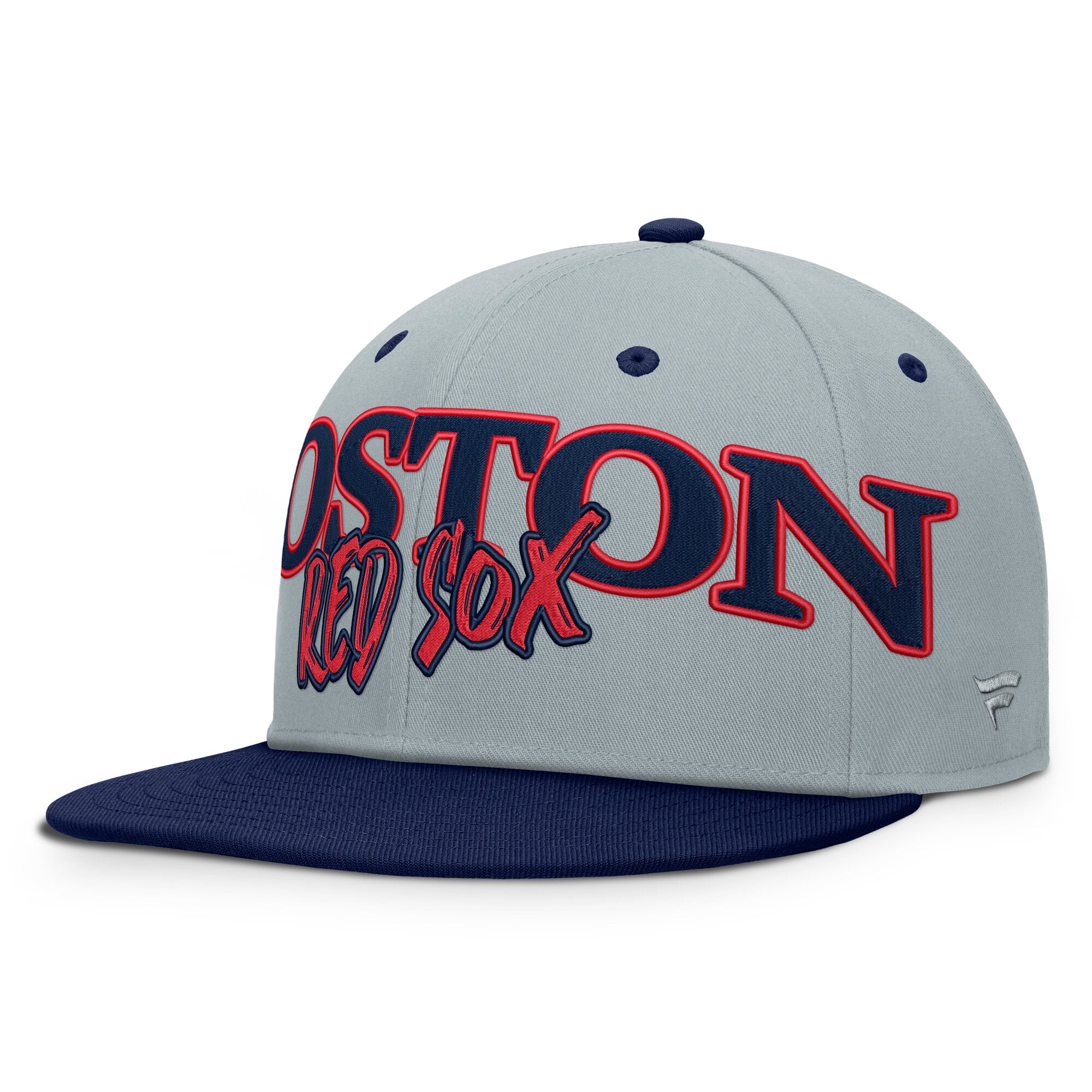 Men's Fanatics Gray Boston Red Sox Jersey Twill Fitted Hat