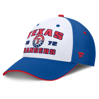 Men's Fanatics Royal/White Texas Rangers Jammed Structured Flex Hat
