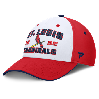 Men's Fanatics Red/White St. Louis Cardinals Jammed Structured Flex Hat